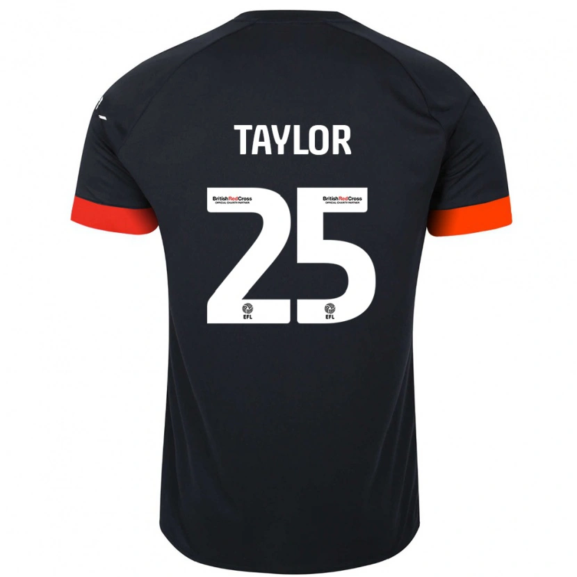 Danxen Kinder Joe Taylor #25 Schwarz Orange Auswärtstrikot Trikot 2024/25 T-Shirt Schweiz