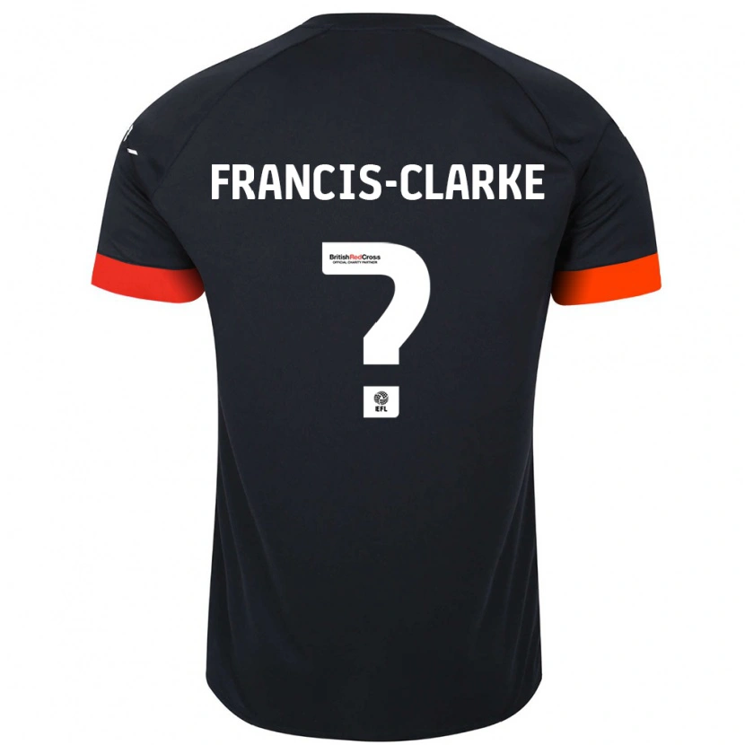 Danxen Kinder Aidan Francis-Clarke #0 Schwarz Orange Auswärtstrikot Trikot 2024/25 T-Shirt Schweiz