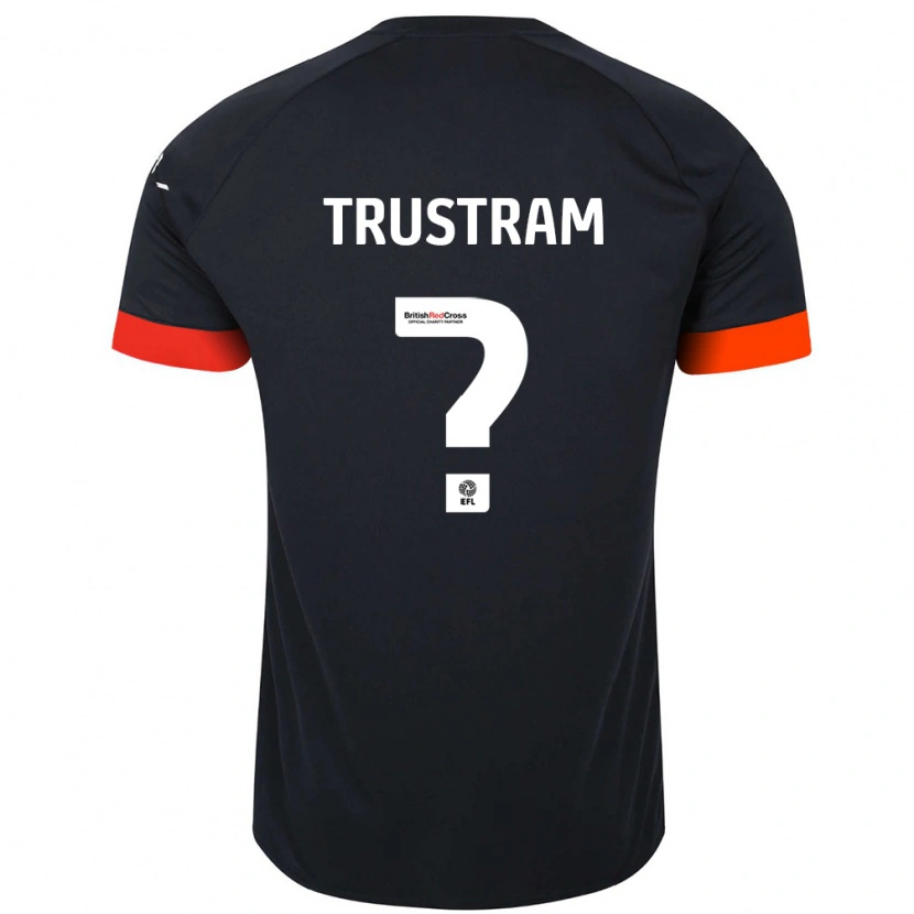 Danxen Kinder Charlie Trustram #0 Schwarz Orange Auswärtstrikot Trikot 2024/25 T-Shirt Schweiz