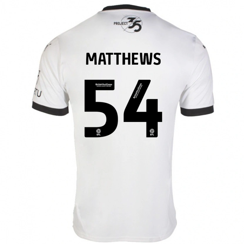 Danxen Kinder Jack Matthews #54 Weiß Schwarz Auswärtstrikot Trikot 2024/25 T-Shirt Schweiz