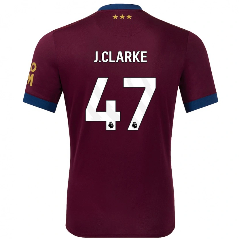 Danxen Kinder Jack Clarke #47 Braun Auswärtstrikot Trikot 2024/25 T-Shirt Schweiz
