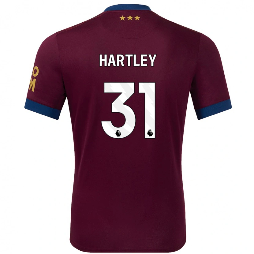 Danxen Kinder Laura Hartley #31 Braun Auswärtstrikot Trikot 2024/25 T-Shirt Schweiz