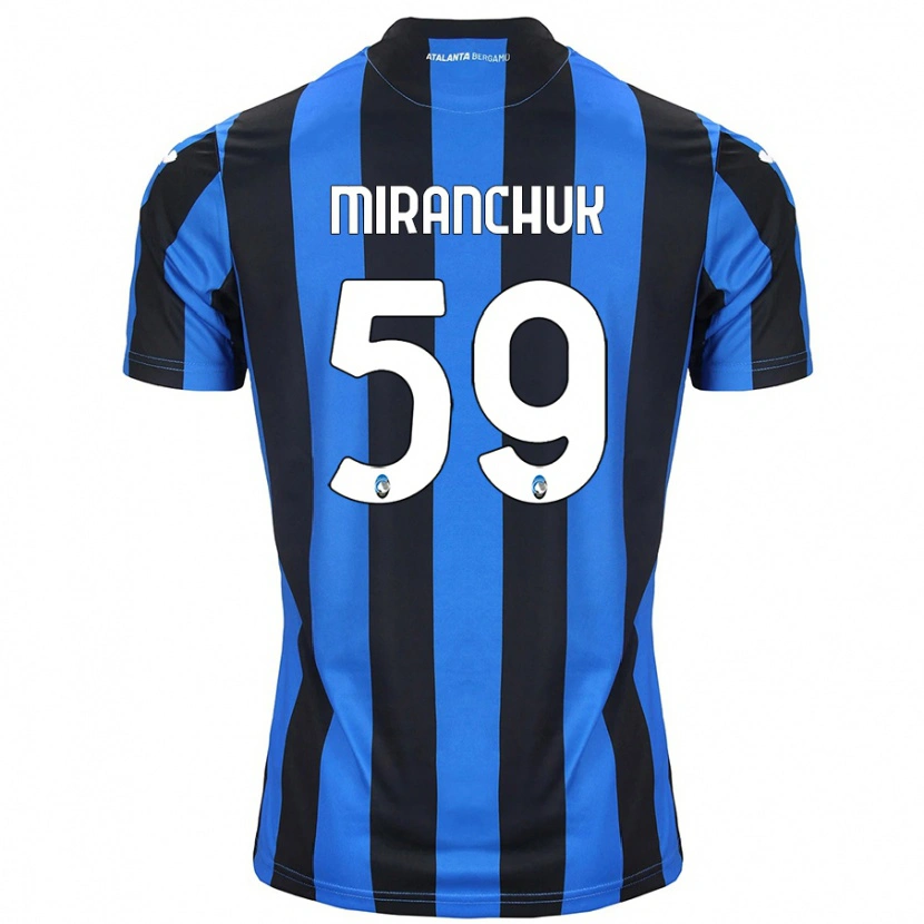 Danxen Herren Aleksey Miranchuk #59 Blau Schwarz Heimtrikot Trikot 2024/25 T-Shirt Schweiz