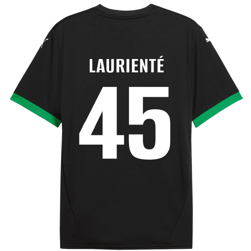 Danxen Herren Armand Laurienté #45 Schwarz Dunkelgrün Heimtrikot Trikot 2024/25 T-Shirt Schweiz