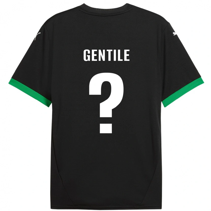 Danxen Herren Raffaele Gentile #0 Schwarz Dunkelgrün Heimtrikot Trikot 2024/25 T-Shirt Schweiz