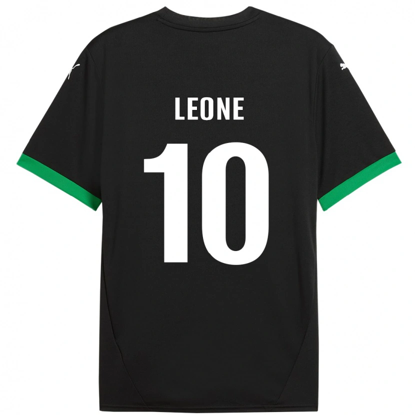 Danxen Herren Kevin Leone #10 Schwarz Dunkelgrün Heimtrikot Trikot 2024/25 T-Shirt Schweiz