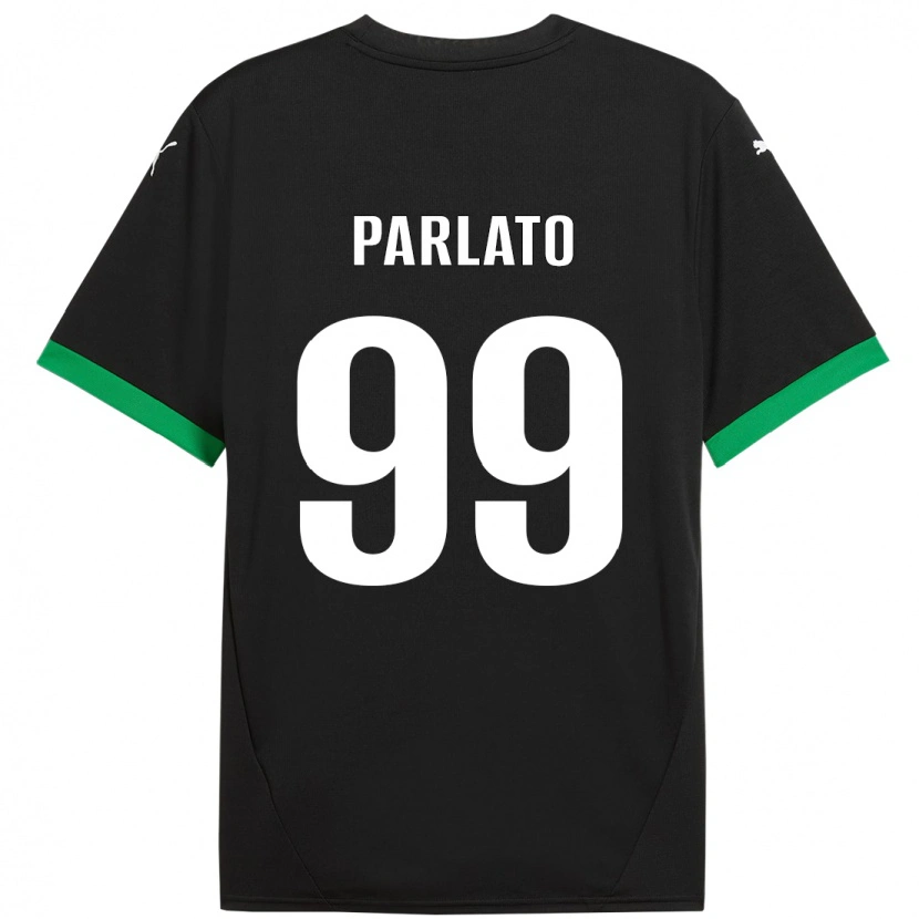 Danxen Herren Claudio Parlato #99 Schwarz Dunkelgrün Heimtrikot Trikot 2024/25 T-Shirt Schweiz