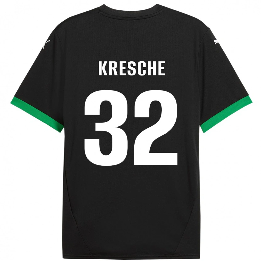 Danxen Herren Isabella Kresche #32 Schwarz Dunkelgrün Heimtrikot Trikot 2024/25 T-Shirt Schweiz