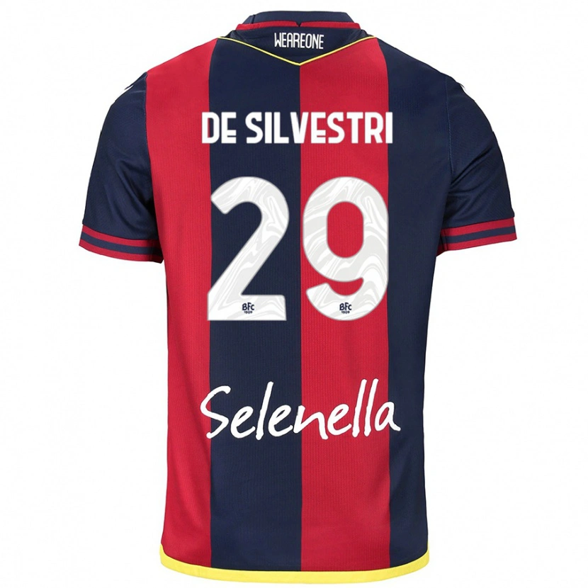 Danxen Herren Lorenzo De Silvestri #29 Rot Königsblau Heimtrikot Trikot 2024/25 T-Shirt Schweiz