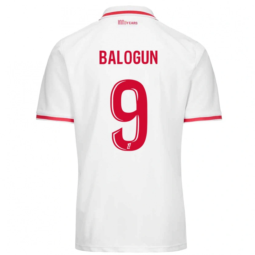 Danxen Herren Folarin Balogun #9 Weiß Rot Heimtrikot Trikot 2024/25 T-Shirt Schweiz