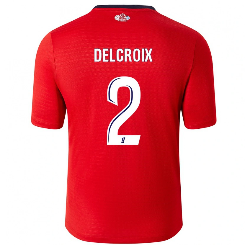Danxen Herren Céleste Delcroix #2 Rot Weiß Heimtrikot Trikot 2024/25 T-Shirt Schweiz