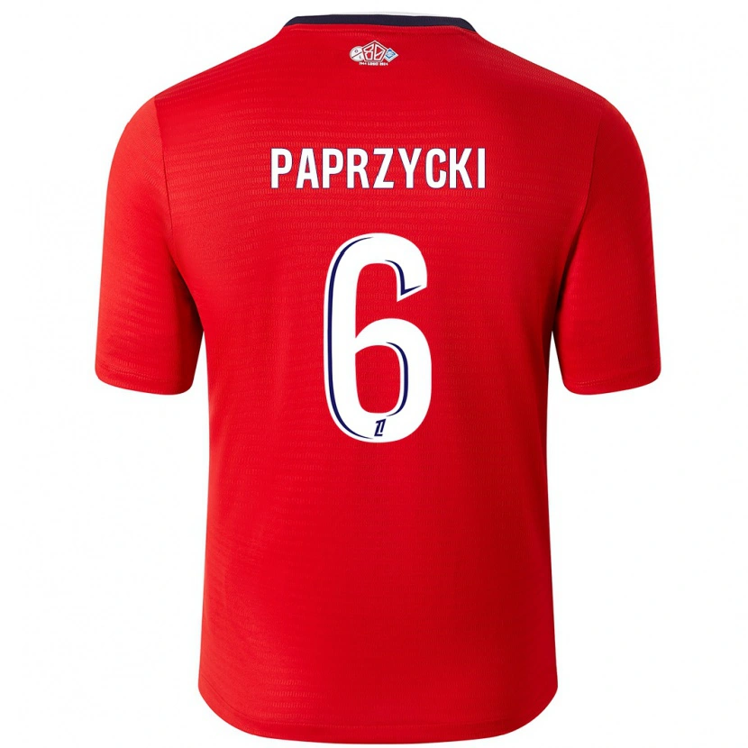 Danxen Herren Aurore Paprzycki #6 Rot Weiß Heimtrikot Trikot 2024/25 T-Shirt Schweiz