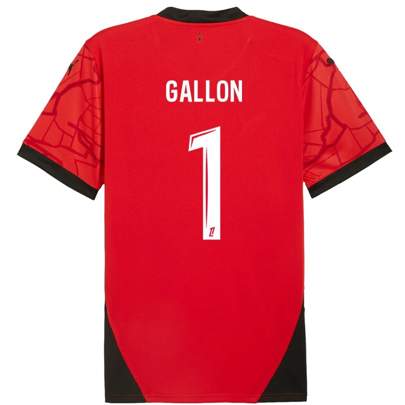 Danxen Herren Gauthier Gallon #1 Rot Schwarz Heimtrikot Trikot 2024/25 T-Shirt Schweiz