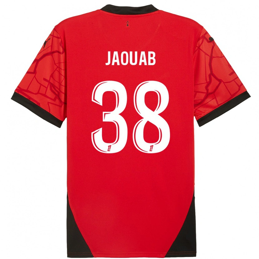 Danxen Herren Mohamed Jaouab #38 Rot Schwarz Heimtrikot Trikot 2024/25 T-Shirt Schweiz