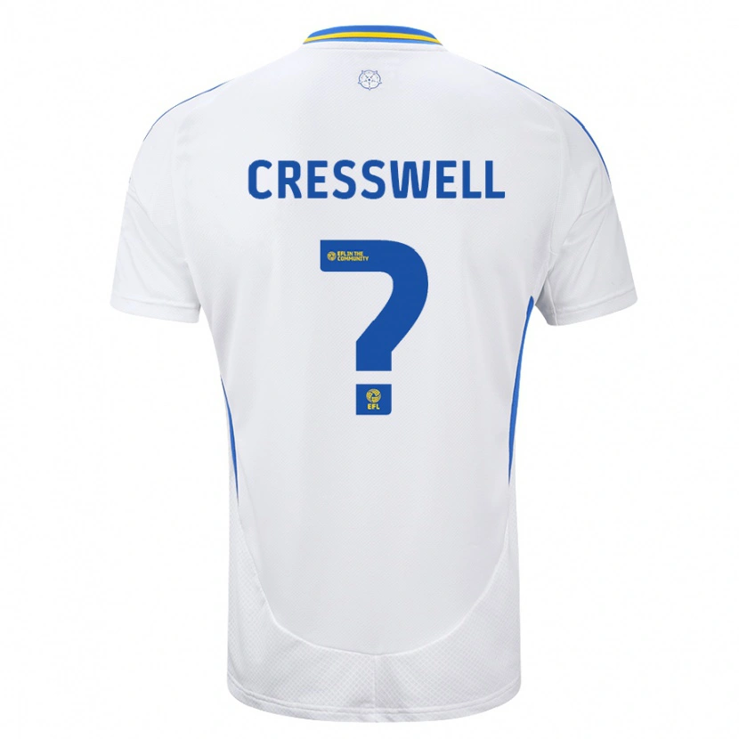 Danxen Herren Alfie Cresswell #0 Weiß Blau Heimtrikot Trikot 2024/25 T-Shirt Schweiz
