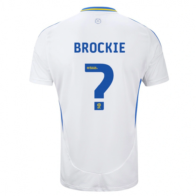 Danxen Herren Devon Brockie #0 Weiß Blau Heimtrikot Trikot 2024/25 T-Shirt Schweiz