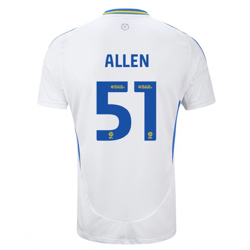 Danxen Herren Charlie Allen #51 Weiß Blau Heimtrikot Trikot 2024/25 T-Shirt Schweiz