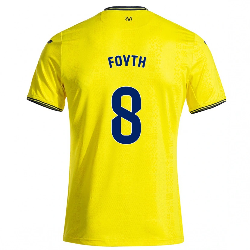Danxen Herren Juan Foyth #8 Gelb Schwarz Heimtrikot Trikot 2024/25 T-Shirt Schweiz