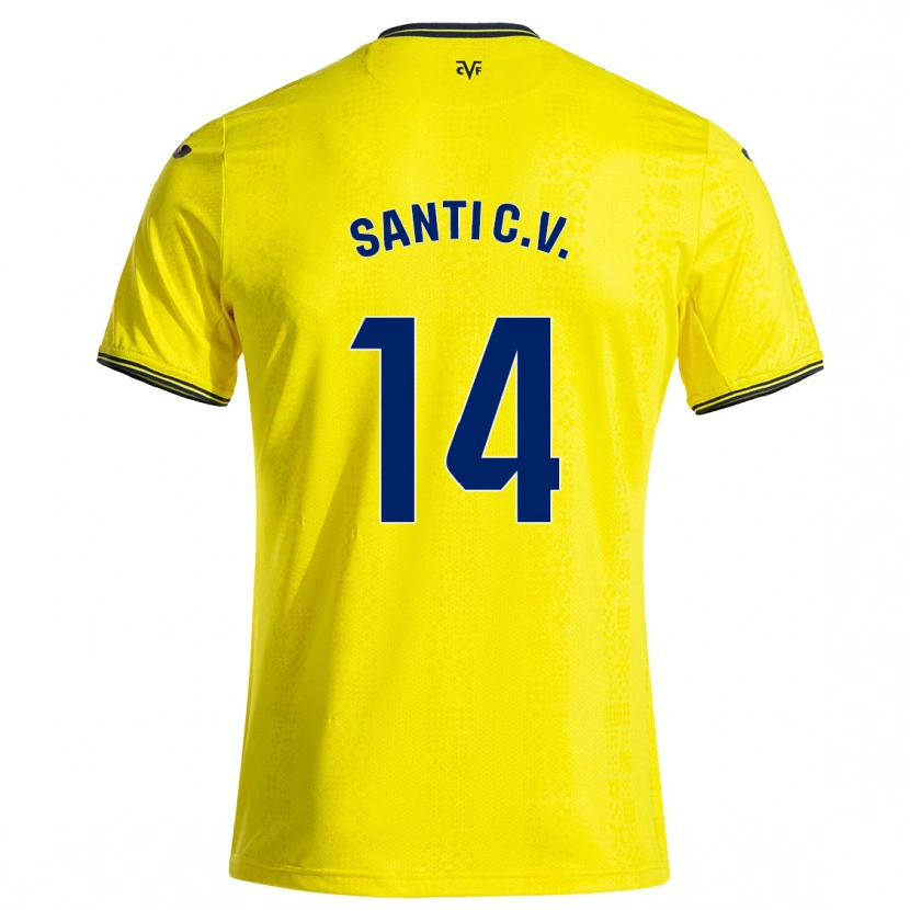 Danxen Herren Santi Comesaña #14 Gelb Schwarz Heimtrikot Trikot 2024/25 T-Shirt Schweiz