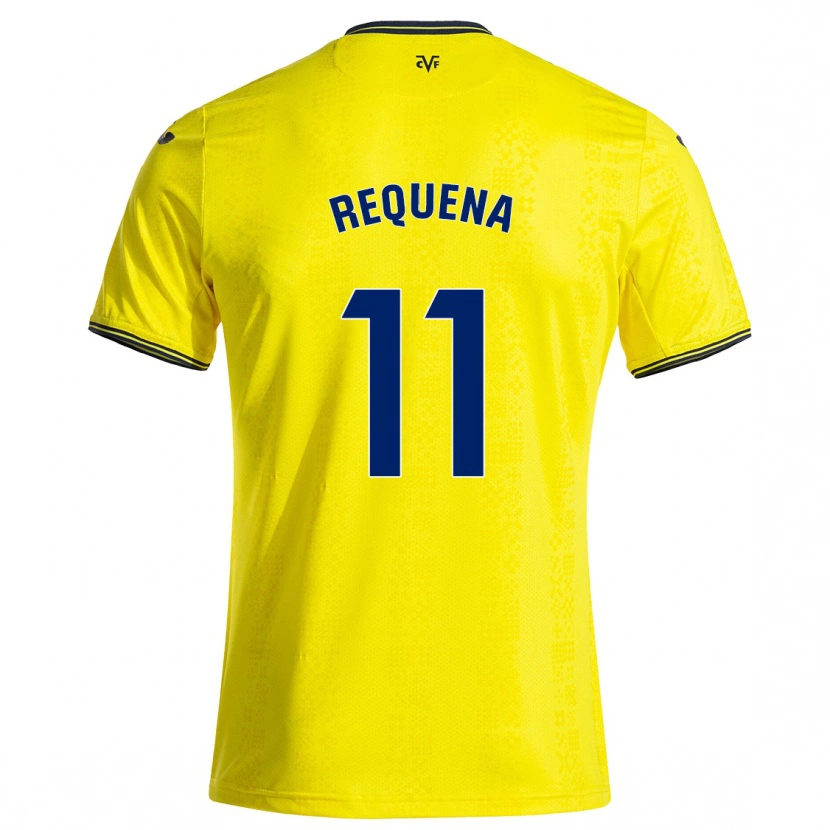 Danxen Herren Dani Requena #11 Gelb Schwarz Heimtrikot Trikot 2024/25 T-Shirt Schweiz