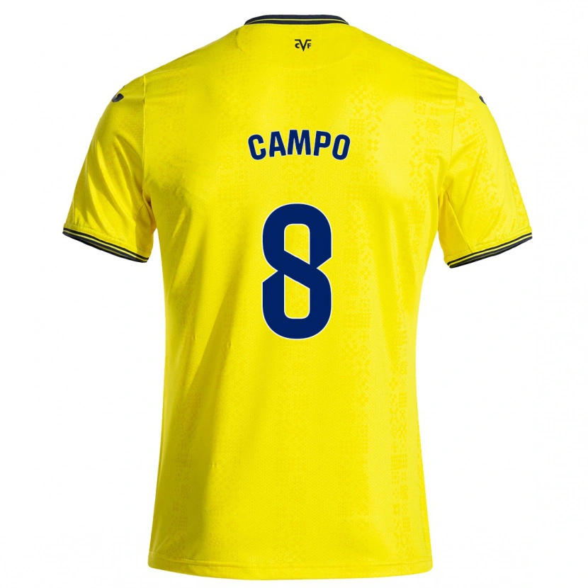 Danxen Herren Ainoa Campo #8 Gelb Schwarz Heimtrikot Trikot 2024/25 T-Shirt Schweiz