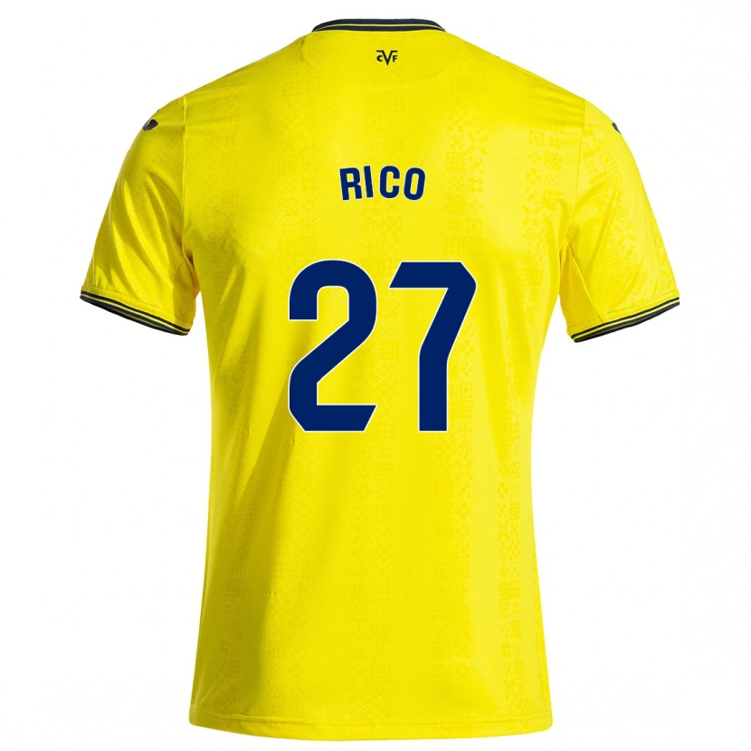 Danxen Herren Vera Rico #27 Gelb Schwarz Heimtrikot Trikot 2024/25 T-Shirt Schweiz