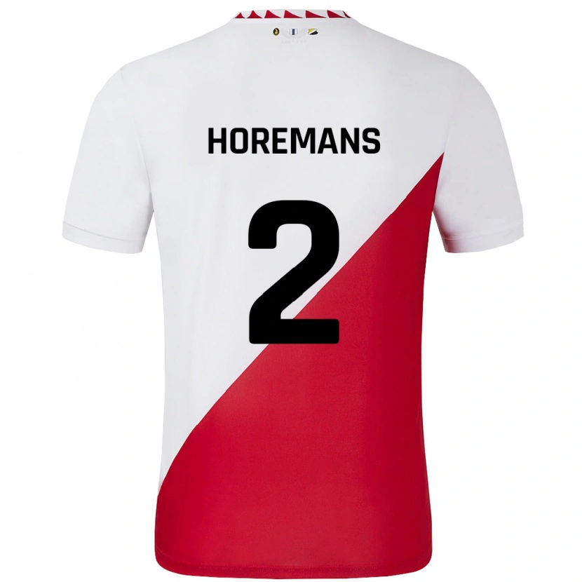 Danxen Herren Siebe Horemans #2 Weiß Rot Heimtrikot Trikot 2024/25 T-Shirt Schweiz