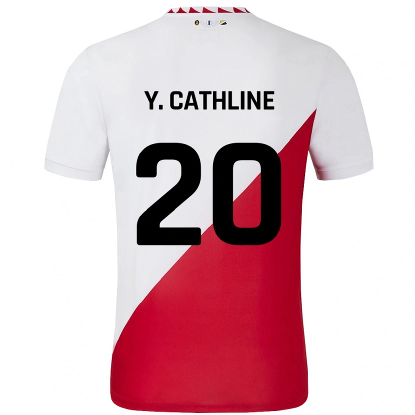 Danxen Herren Yoann Cathline #20 Weiß Rot Heimtrikot Trikot 2024/25 T-Shirt Schweiz