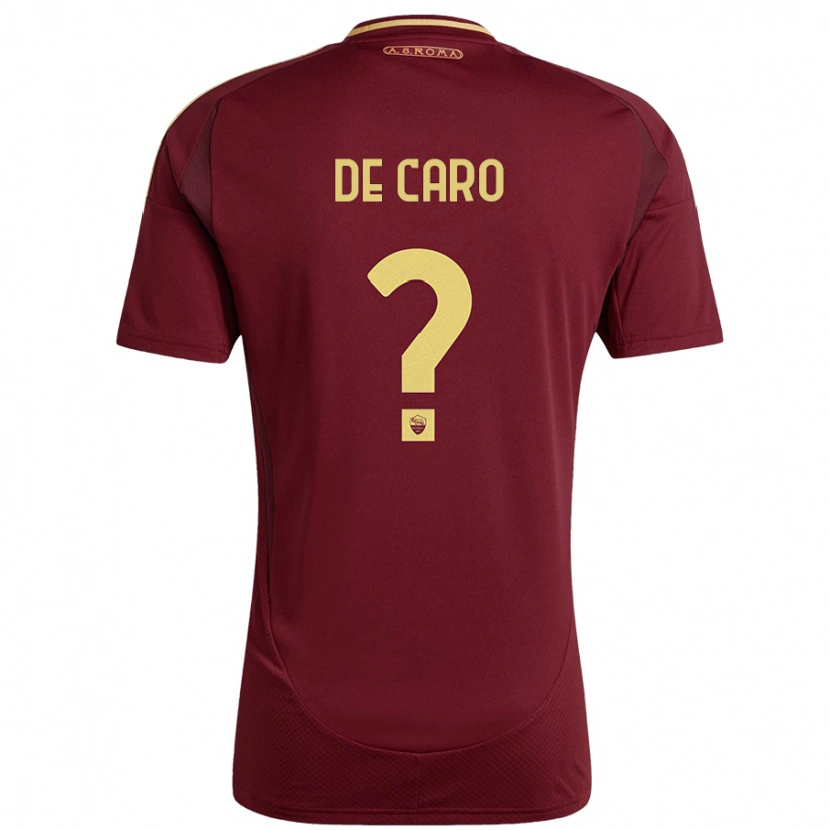 Danxen Herren Lorenzo De Caro #0 Rot Braun Gold Heimtrikot Trikot 2024/25 T-Shirt Schweiz