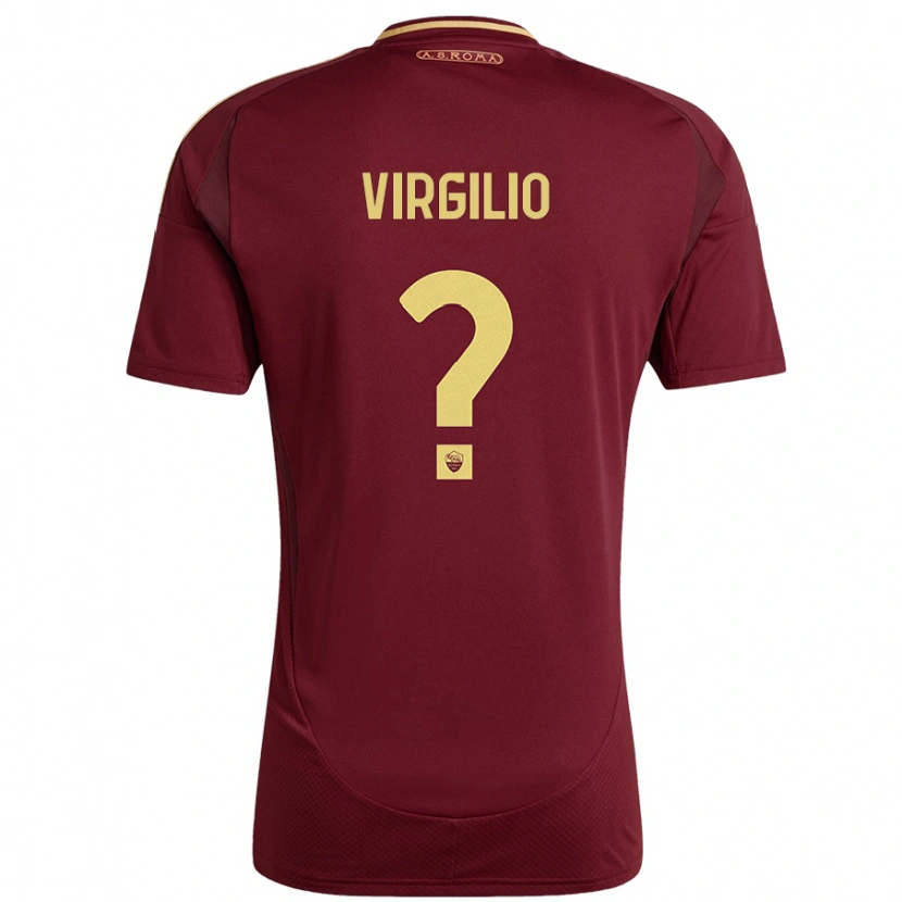 Danxen Herren Cristian Virgilio #0 Rot Braun Gold Heimtrikot Trikot 2024/25 T-Shirt Schweiz
