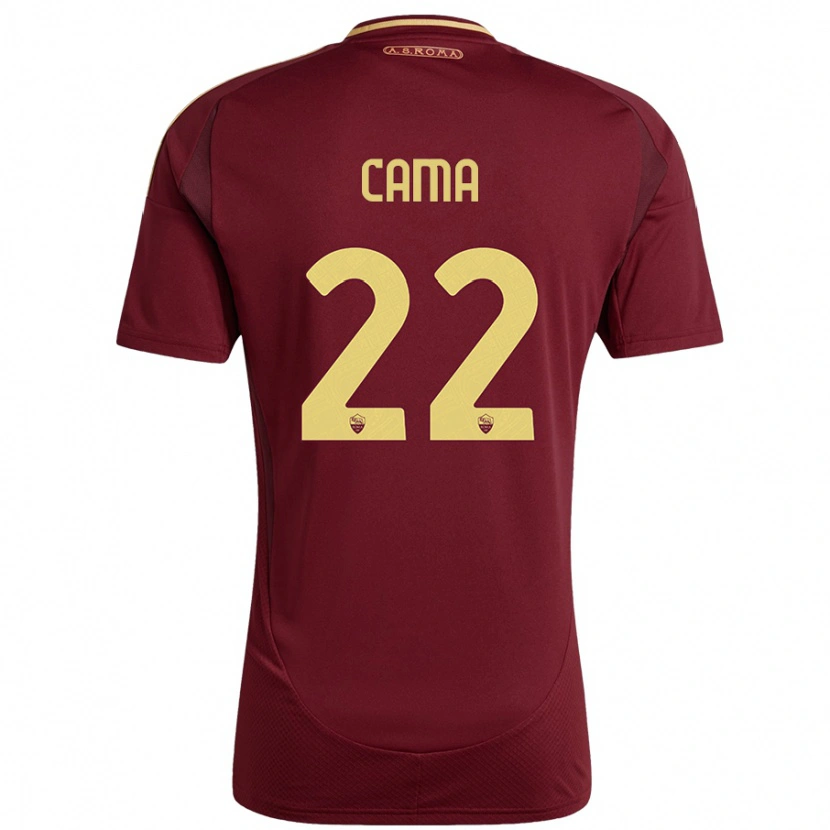 Danxen Herren Cristian Cama #22 Rot Braun Gold Heimtrikot Trikot 2024/25 T-Shirt Schweiz