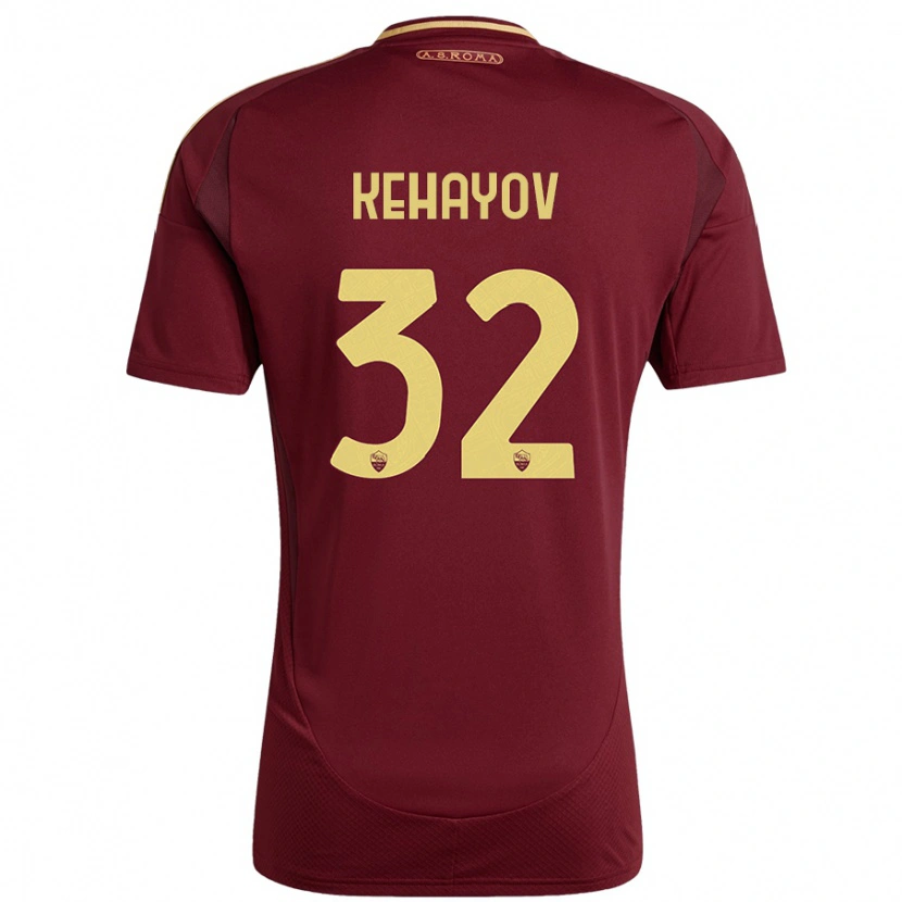Danxen Herren Atanas Kehayov #32 Rot Braun Gold Heimtrikot Trikot 2024/25 T-Shirt Schweiz
