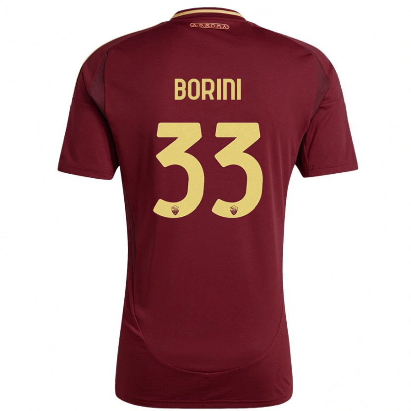 Danxen Herren Joyce Borini #33 Rot Braun Gold Heimtrikot Trikot 2024/25 T-Shirt Schweiz