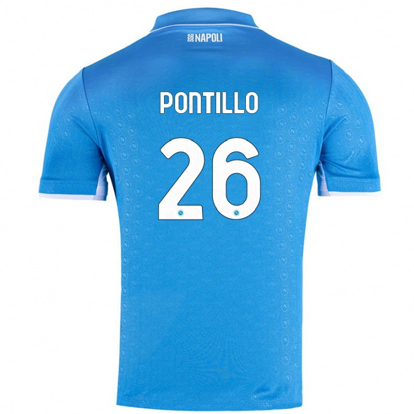 Danxen Herren Pasquale Pontillo #26 Himmelblau Heimtrikot Trikot 2024/25 T-Shirt Schweiz