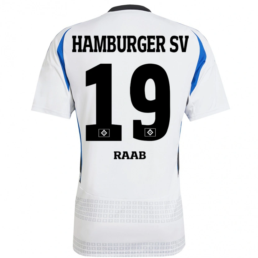 Danxen Herren Matheo Raab #19 Weiß Blau Heimtrikot Trikot 2024/25 T-Shirt Schweiz