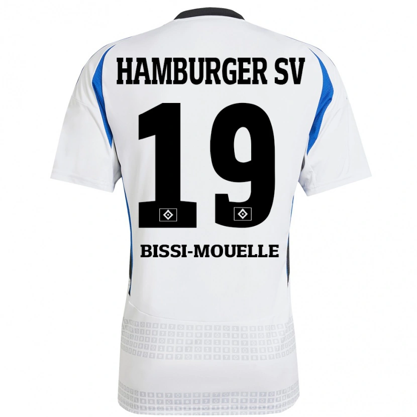 Danxen Herren Jason Bissi-Mouelle #19 Weiß Blau Heimtrikot Trikot 2024/25 T-Shirt Schweiz