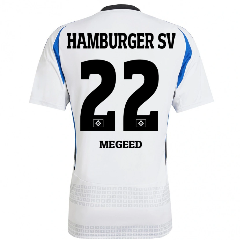 Danxen Herren Omar Megeed #22 Weiß Blau Heimtrikot Trikot 2024/25 T-Shirt Schweiz