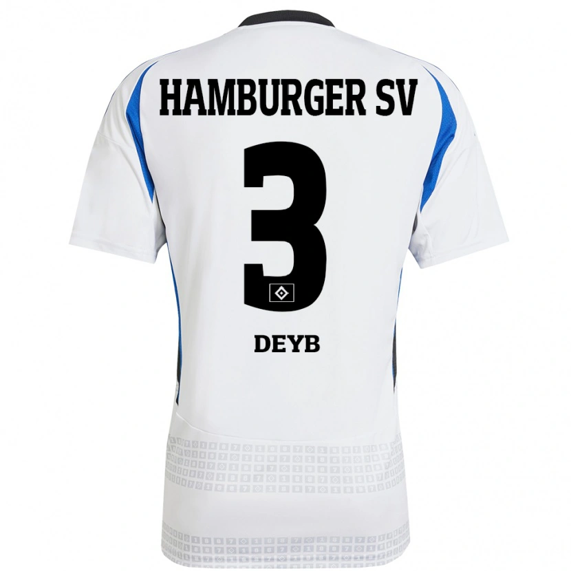 Danxen Herren Marlene Deyß #3 Weiß Blau Heimtrikot Trikot 2024/25 T-Shirt Schweiz