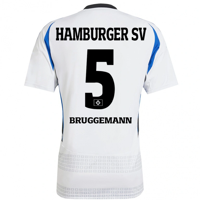Danxen Herren Nina Brüggemann #5 Weiß Blau Heimtrikot Trikot 2024/25 T-Shirt Schweiz