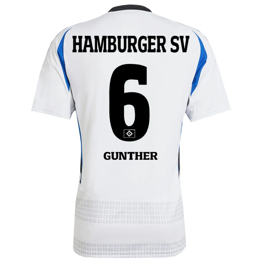 Danxen Herren Hannah Günther #6 Weiß Blau Heimtrikot Trikot 2024/25 T-Shirt Schweiz