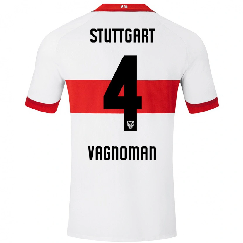 Danxen Herren Josha Vagnoman #4 Weiß Rot Heimtrikot Trikot 2024/25 T-Shirt Schweiz