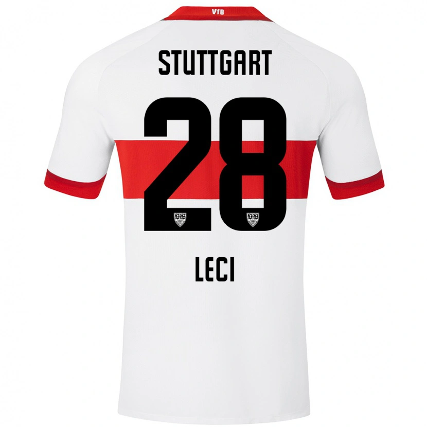 Danxen Herren Besarta Leci #28 Weiß Rot Heimtrikot Trikot 2024/25 T-Shirt Schweiz