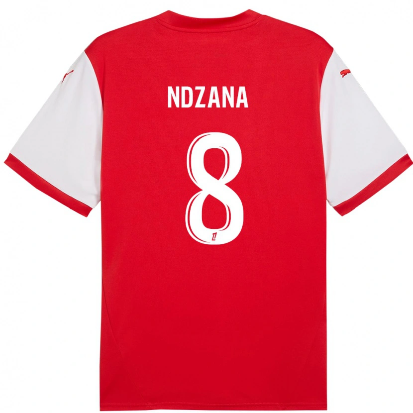 Danxen Herren Colette Ndzana #8 Rot Weiß Heimtrikot Trikot 2024/25 T-Shirt Schweiz