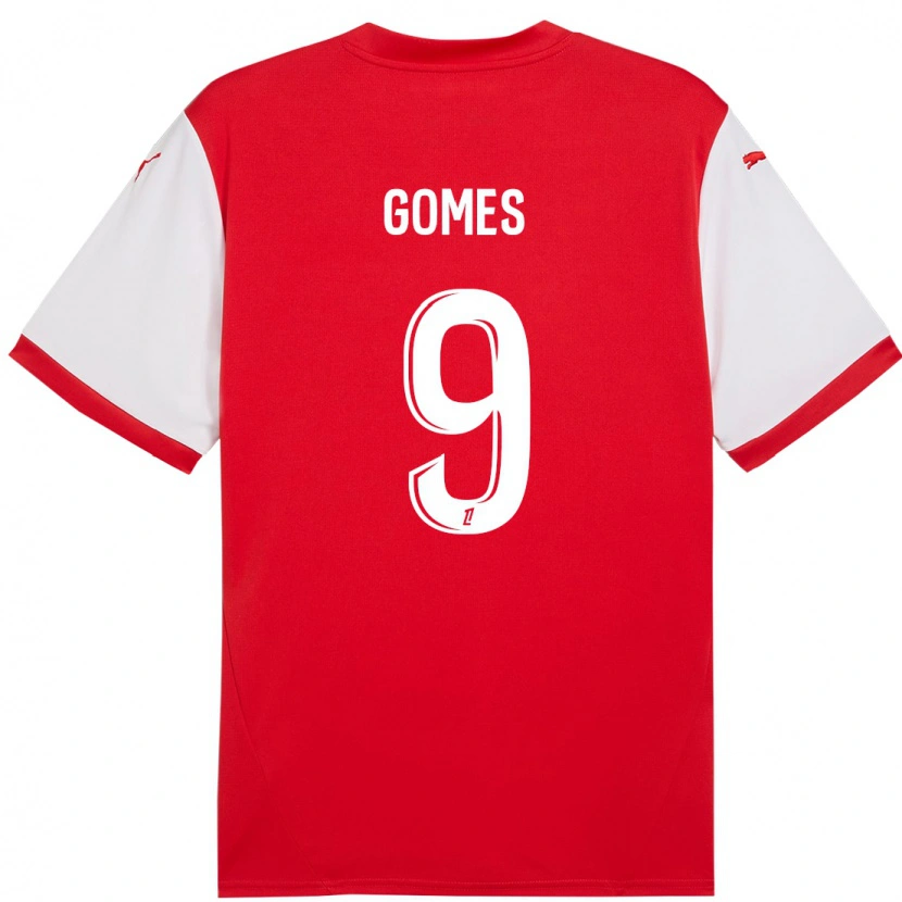 Danxen Herren Mélissa Gomes #9 Rot Weiß Heimtrikot Trikot 2024/25 T-Shirt Schweiz