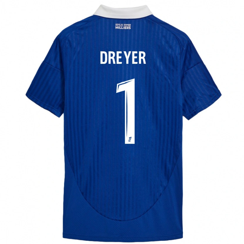 Danxen Herren Matthieu Dreyer #1 Blau Weiß Heimtrikot Trikot 2024/25 T-Shirt Schweiz