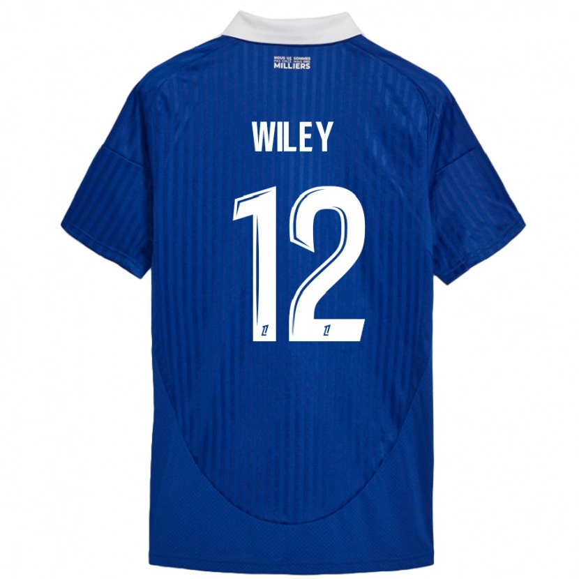 Danxen Herren Caleb Wiley #12 Blau Weiß Heimtrikot Trikot 2024/25 T-Shirt Schweiz