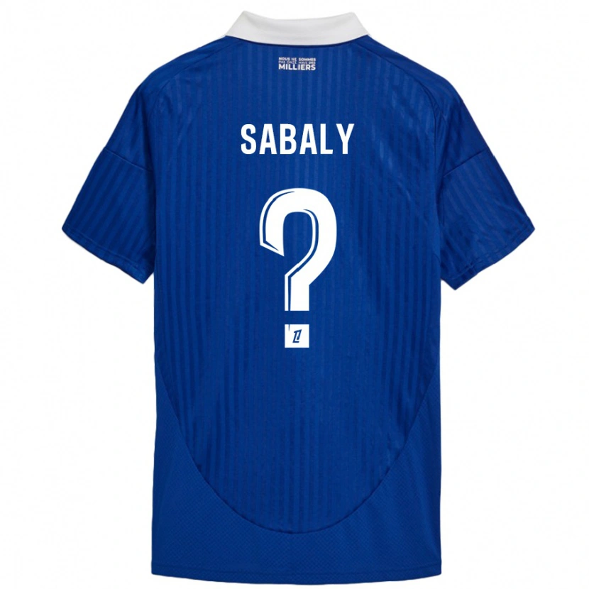 Danxen Herren Idrissa Sabaly #0 Blau Weiß Heimtrikot Trikot 2024/25 T-Shirt Schweiz