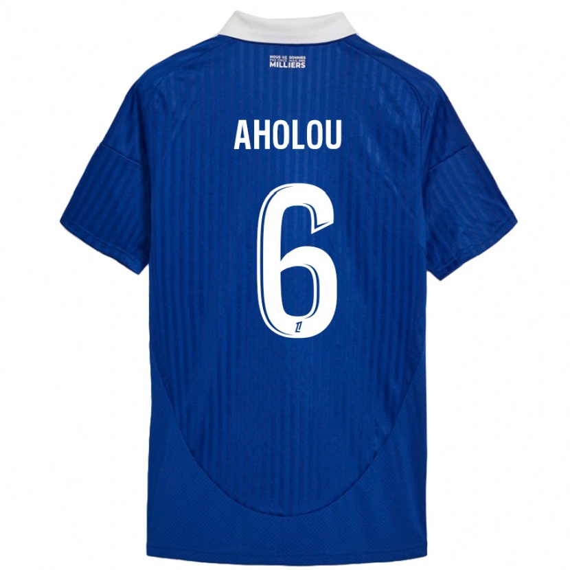 Danxen Herren Jean-Eudes Aholou #6 Blau Weiß Heimtrikot Trikot 2024/25 T-Shirt Schweiz