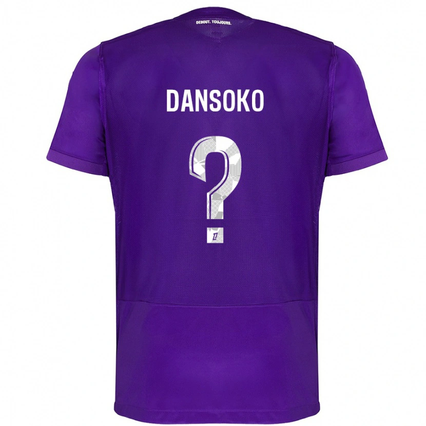 Danxen Herren Mohamed Dansoko #0 Violett Weiß Heimtrikot Trikot 2024/25 T-Shirt Schweiz