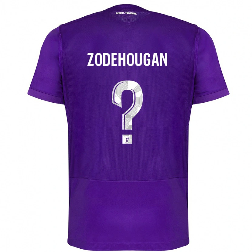 Danxen Herren Yanis Zodehougan #0 Violett Weiß Heimtrikot Trikot 2024/25 T-Shirt Schweiz